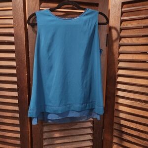 Calvin Klein Teal Sleeveless Blouse